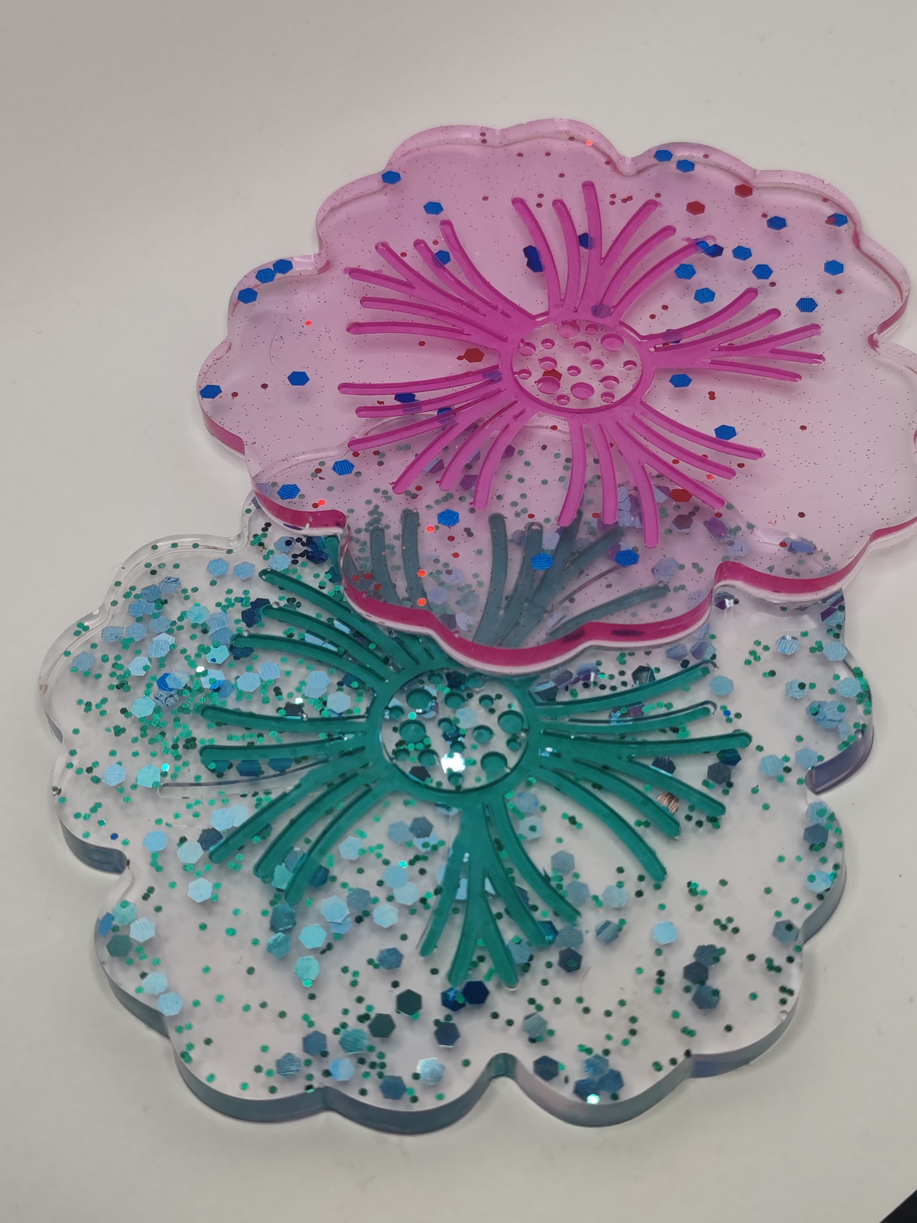 Sous Verre fleurs